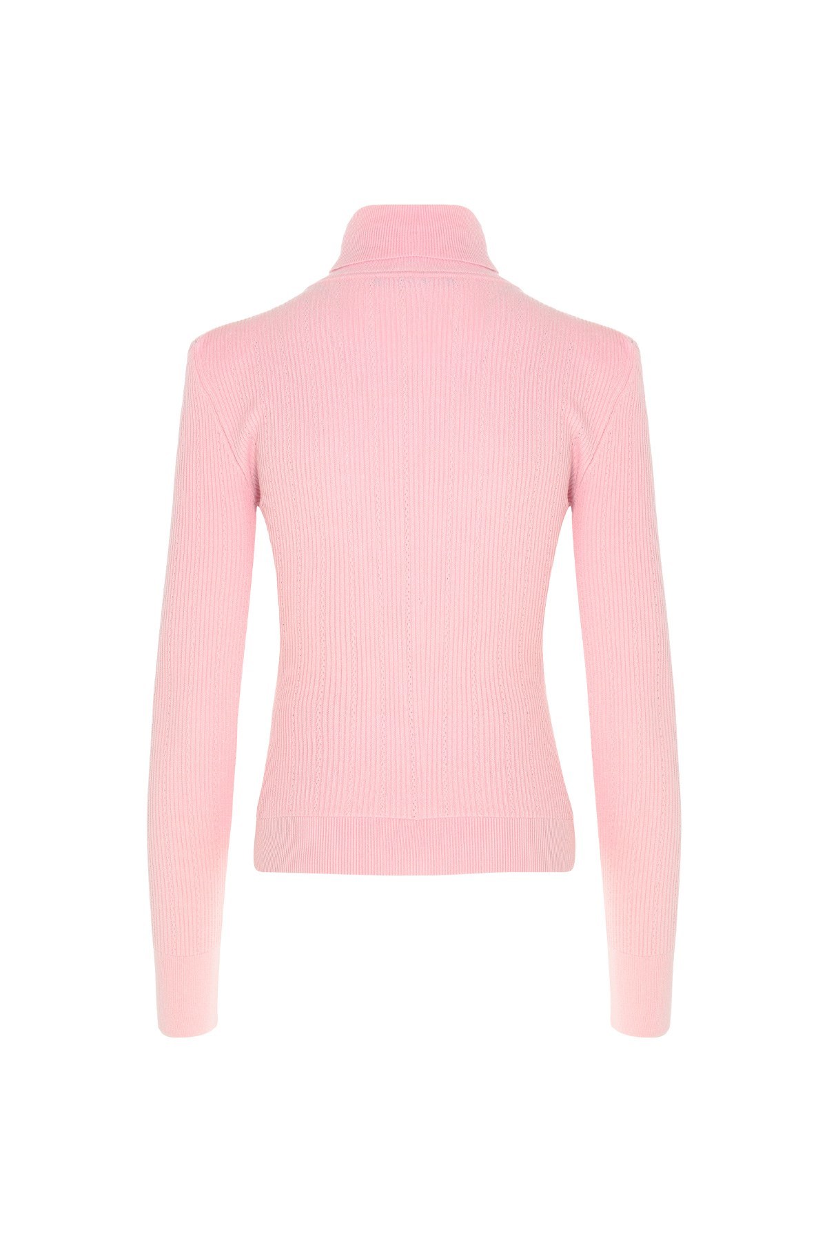 Balmain Ribbed-knit Jumper In Pink