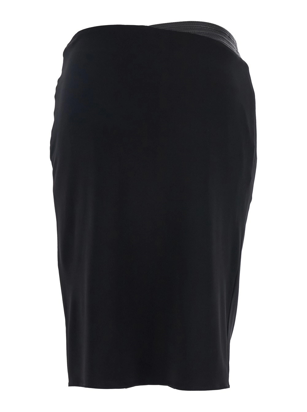 Versace Skirt Responsible Stretch Crepe Jersey In Black