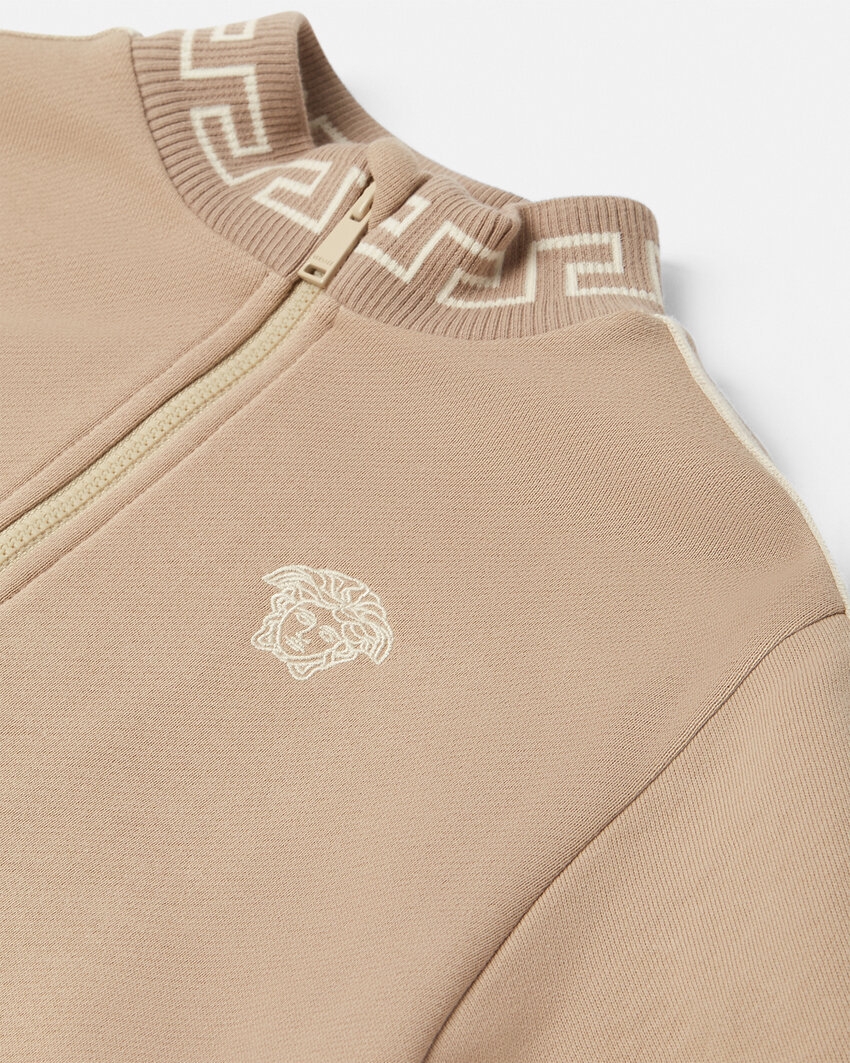 Versace Long Sleeve Sweatshirt In Neutral