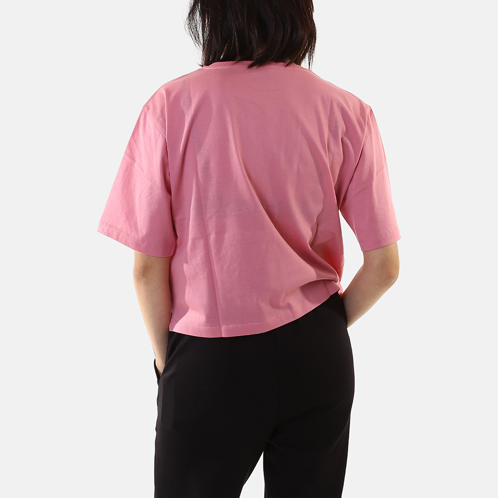 Ea7 Short-sleeved Printed T-shirt In Pink