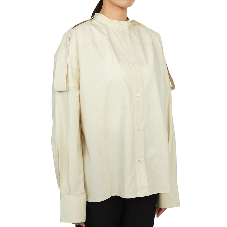 Studio Nicholson Long Sleeve Shirt In Neutral