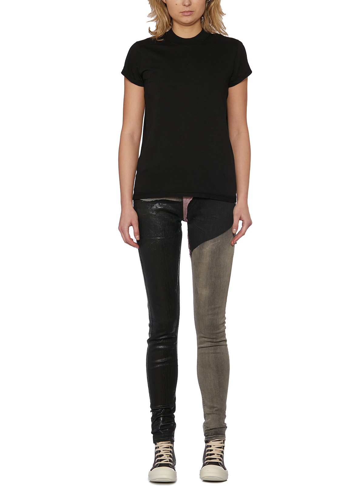 Rick Owens Drkshdw Logo Jeans In Black