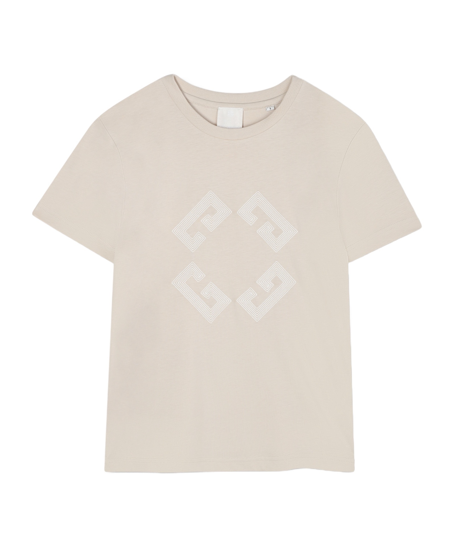 Givenchy Logo Print Round-collar T-shirt In Neutral