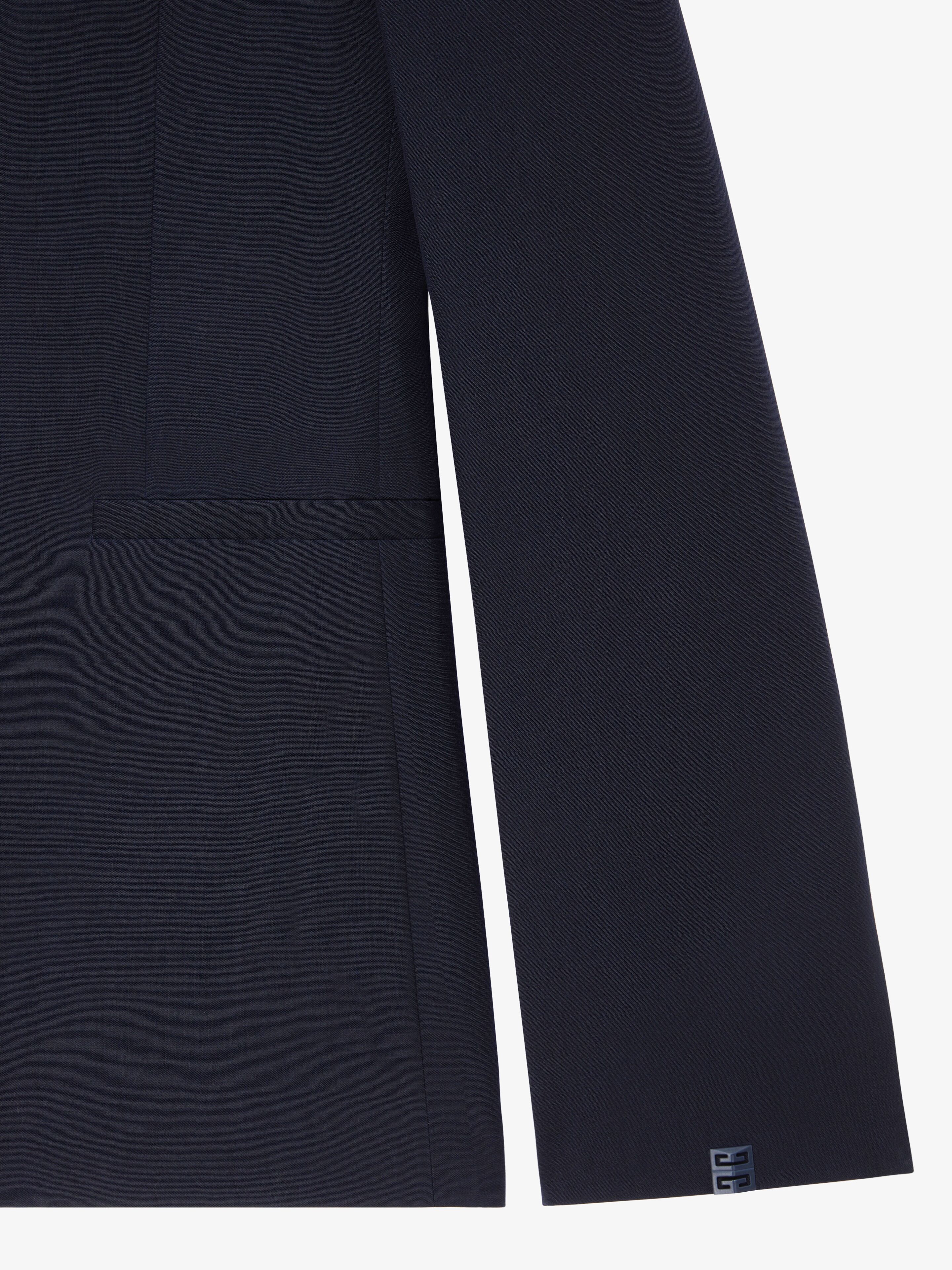 Givenchy Wool Single-breasted Blazer In Blue
