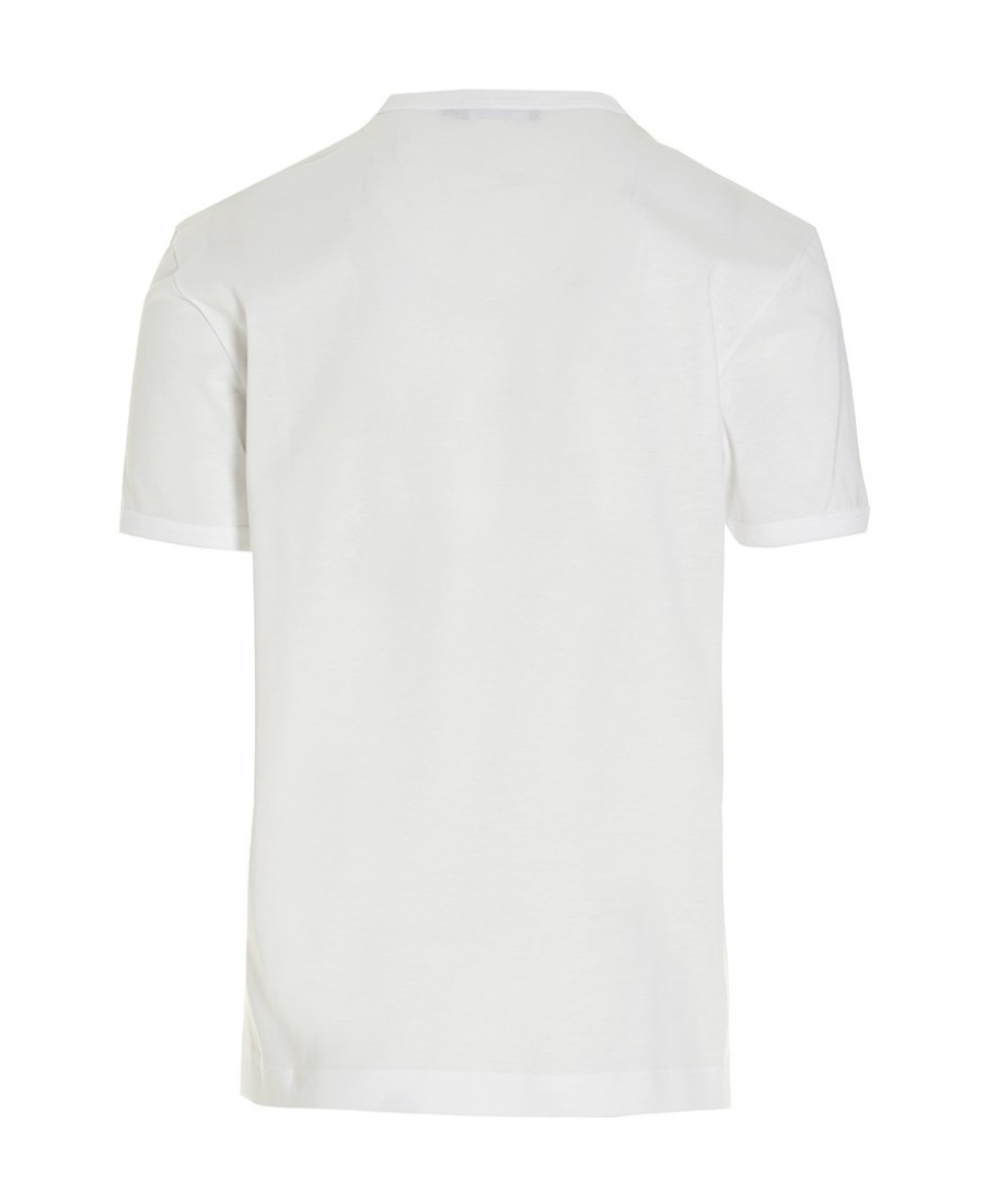Dolce & Gabbana Bee And Crown Embroidered Tshirt In White