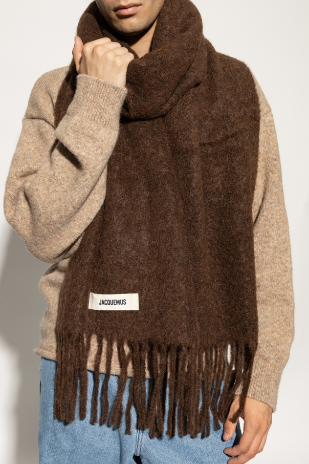 Jacquemus Fringed Scarf In Brown