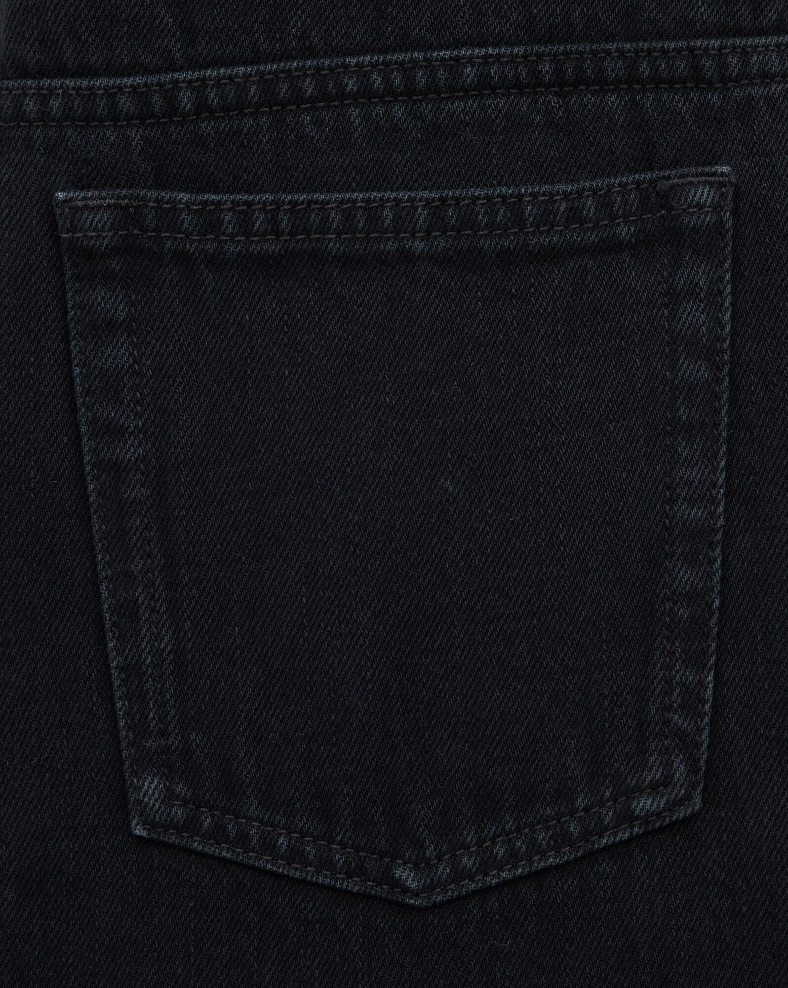 SAINT LAURENT STRAIGHT JEANS IN CARBON BLACK DENIM