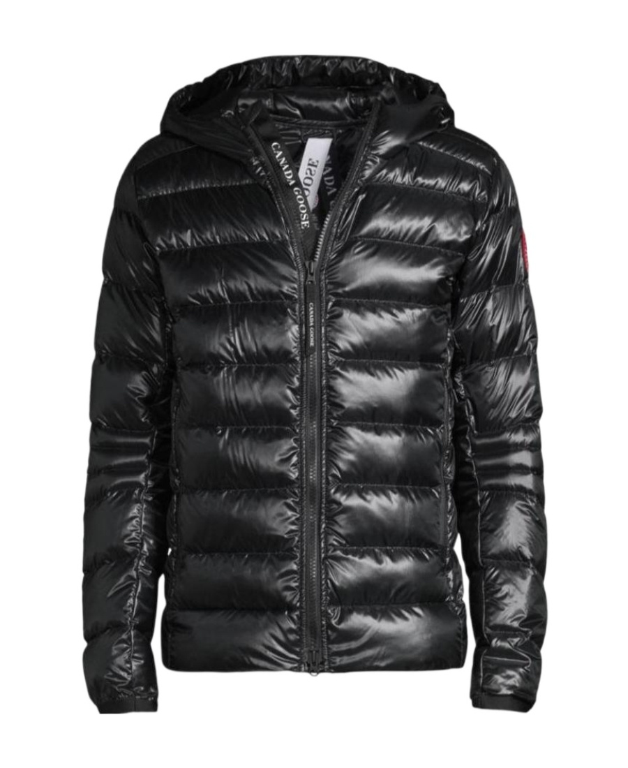 Shop Canada Goose Crofton Padded Down Jacket In Black