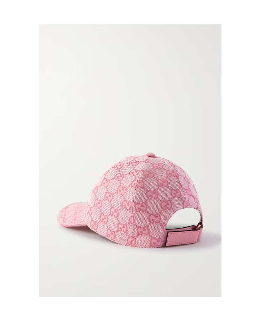 Gucci Gg Supreme Canvas Baseball Cap In Pink