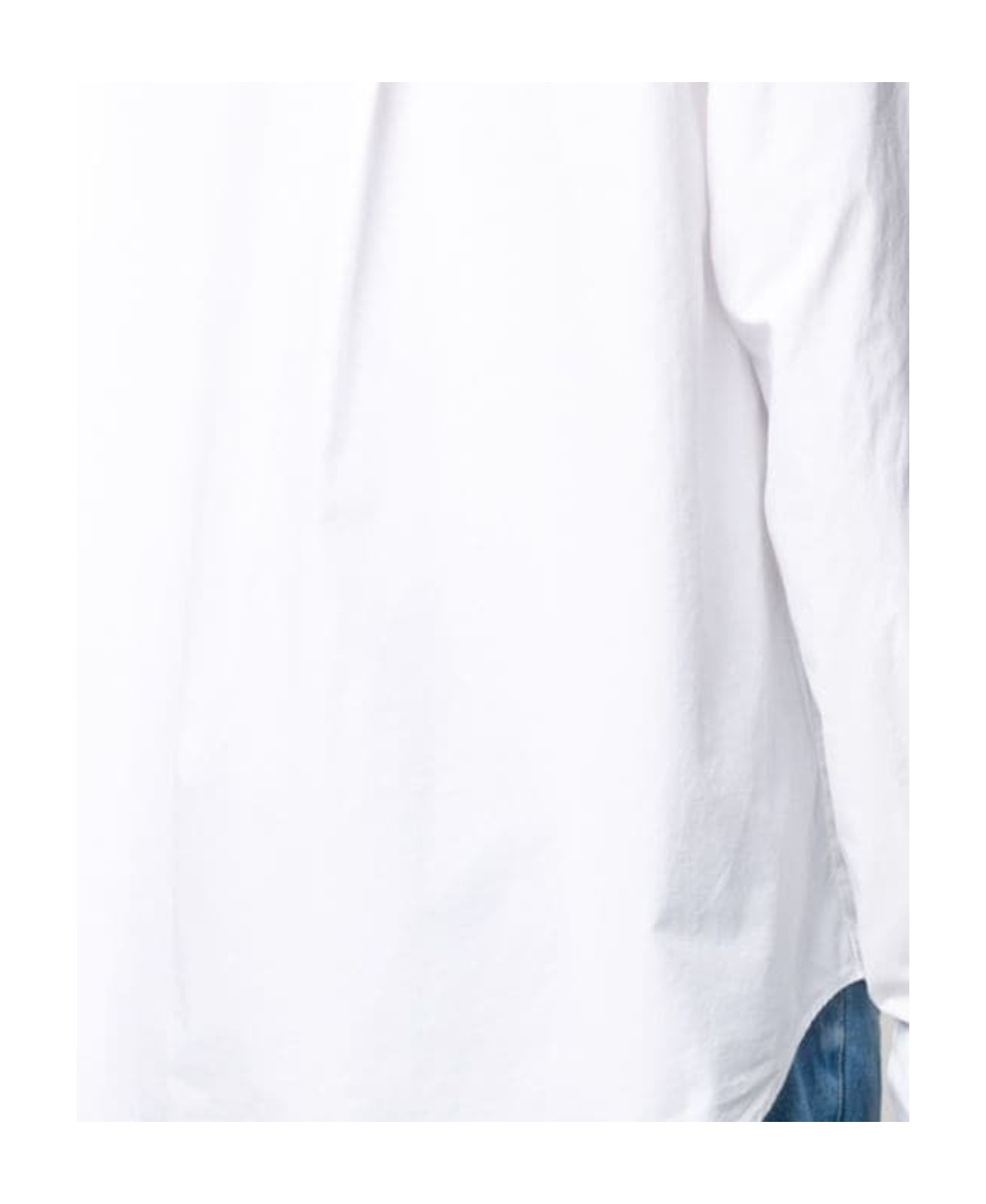 Kenzo Tiger Embroidered Button-front Shirt In White
