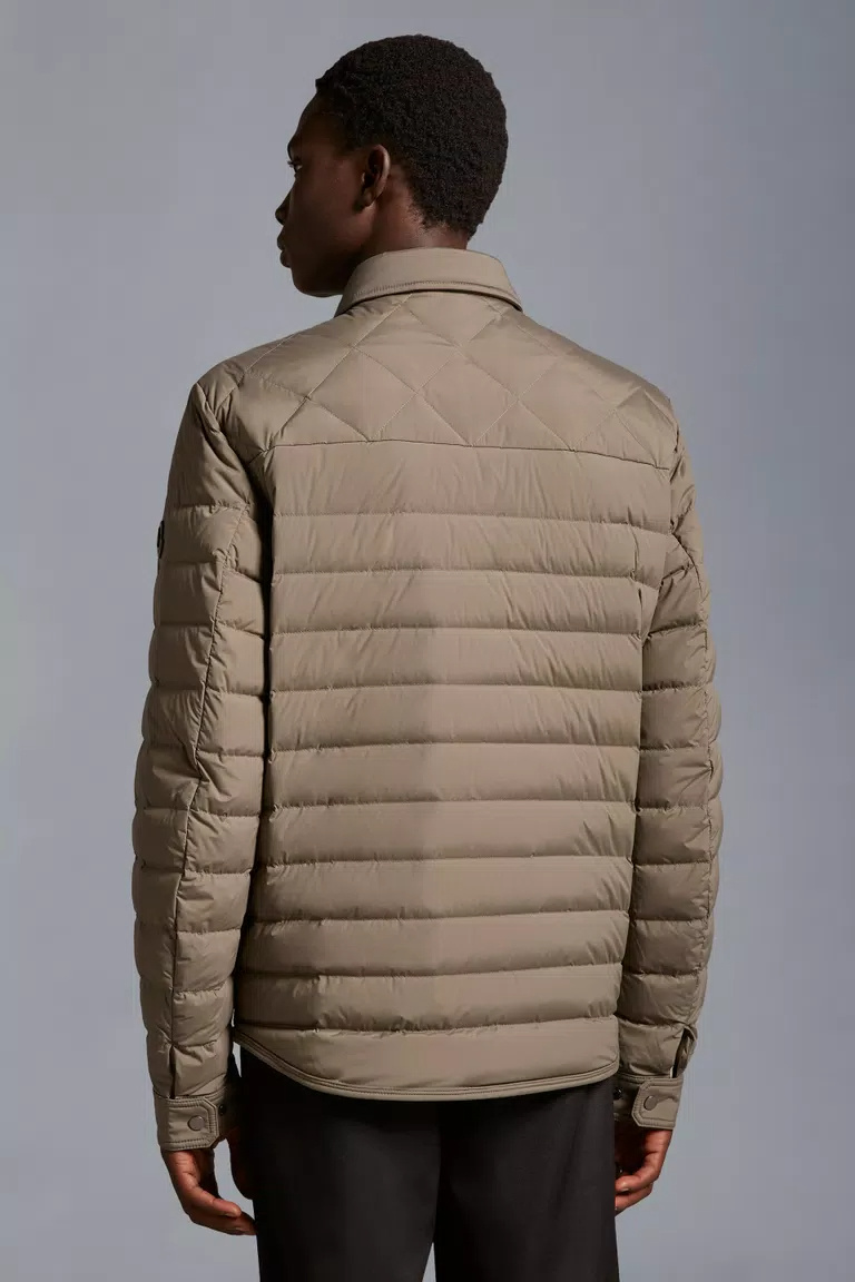 Moncler Iseran Quilted Shirt Jacket In Green