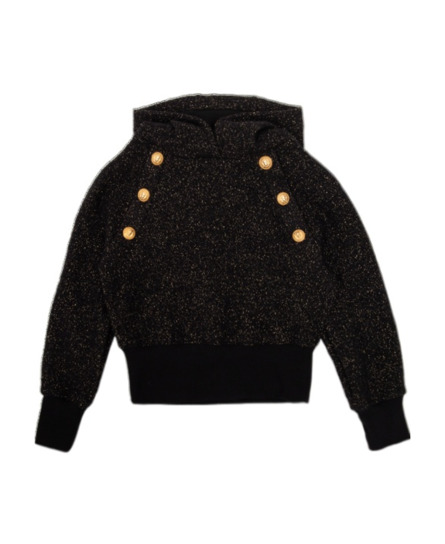 Balmain Hoodie Aus Einem Wollgemisch In Black