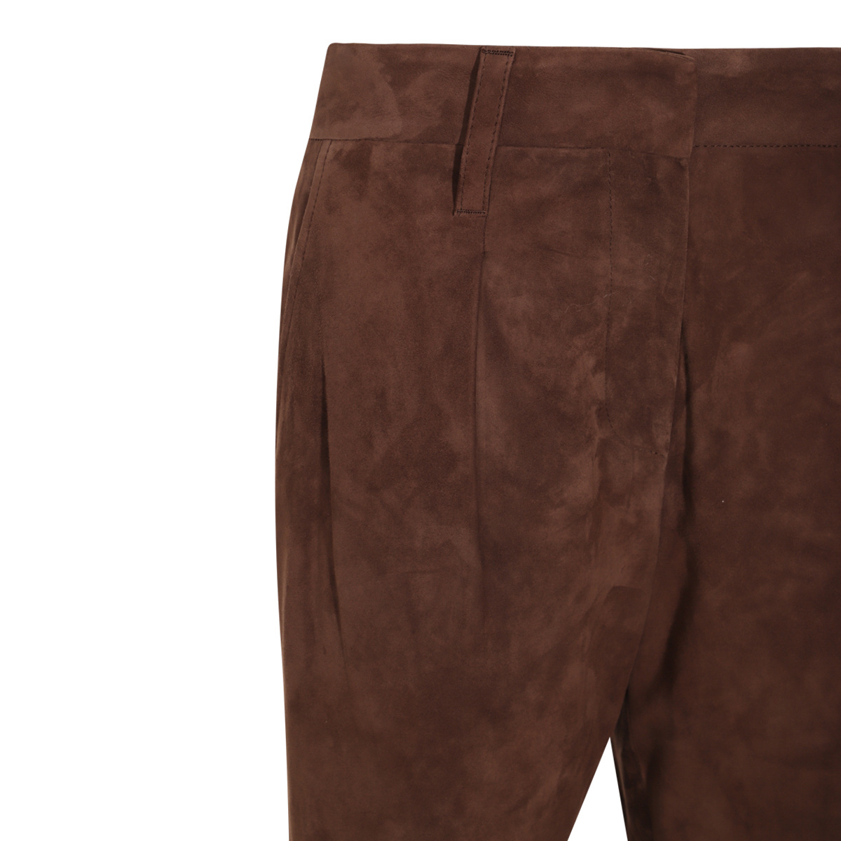 Brunello Cucinelli Trousers Front Pleats Belt Loops
