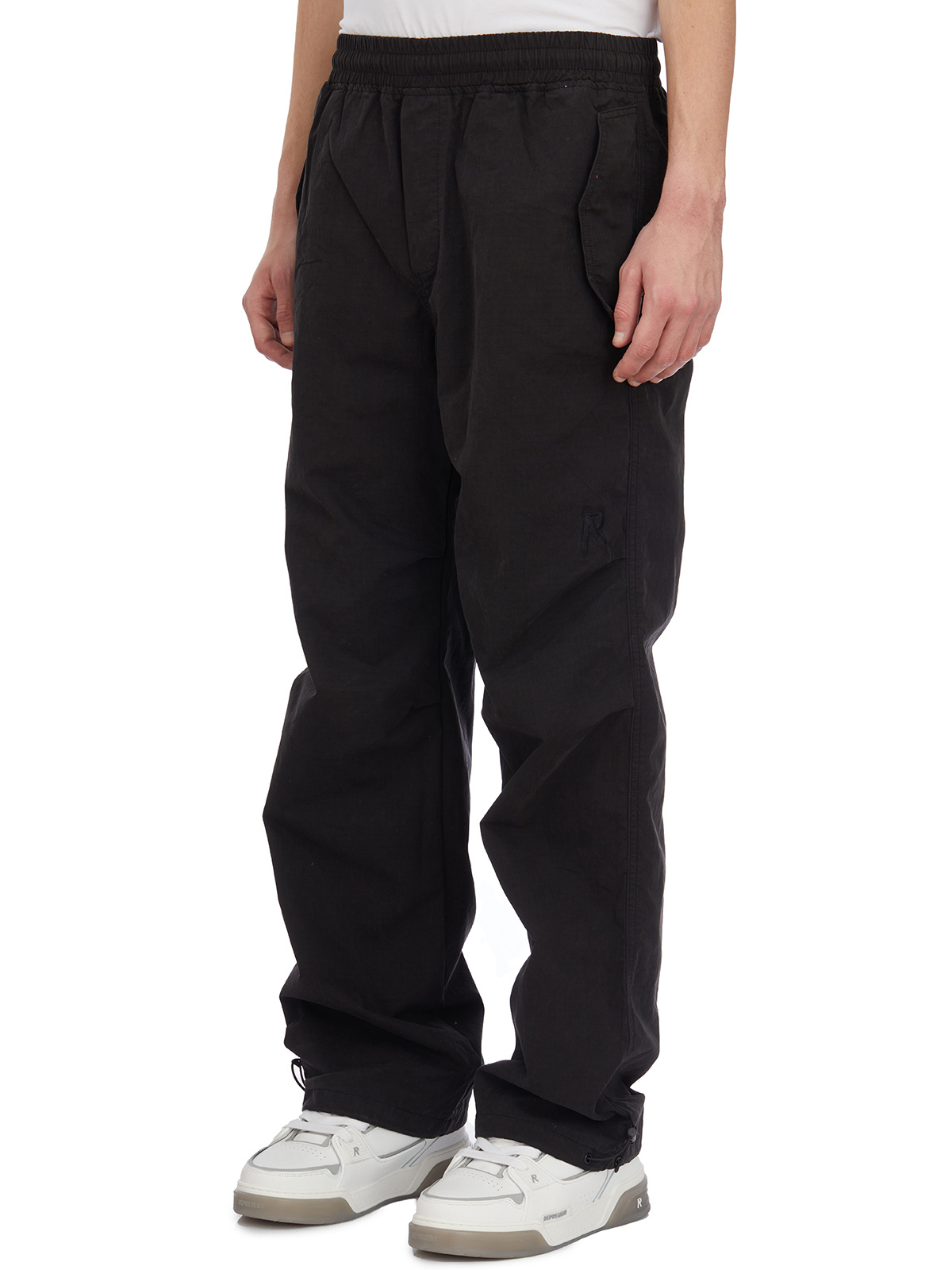 Represent Elastic Waist Casual Pants In Black