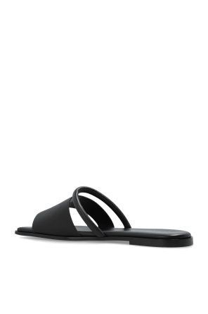 Vic Matie Simple Slide Sandals In Black