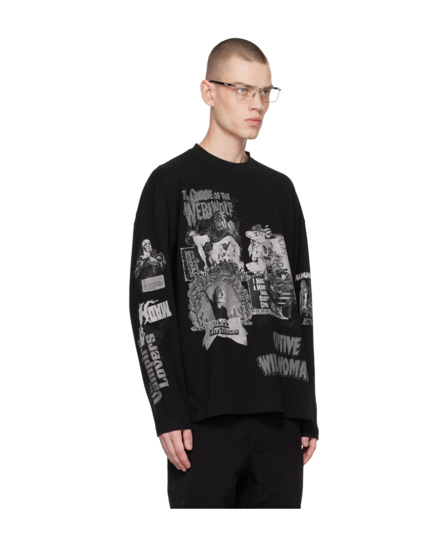 We11 Done Logo-print Cotton T-shirt In Black