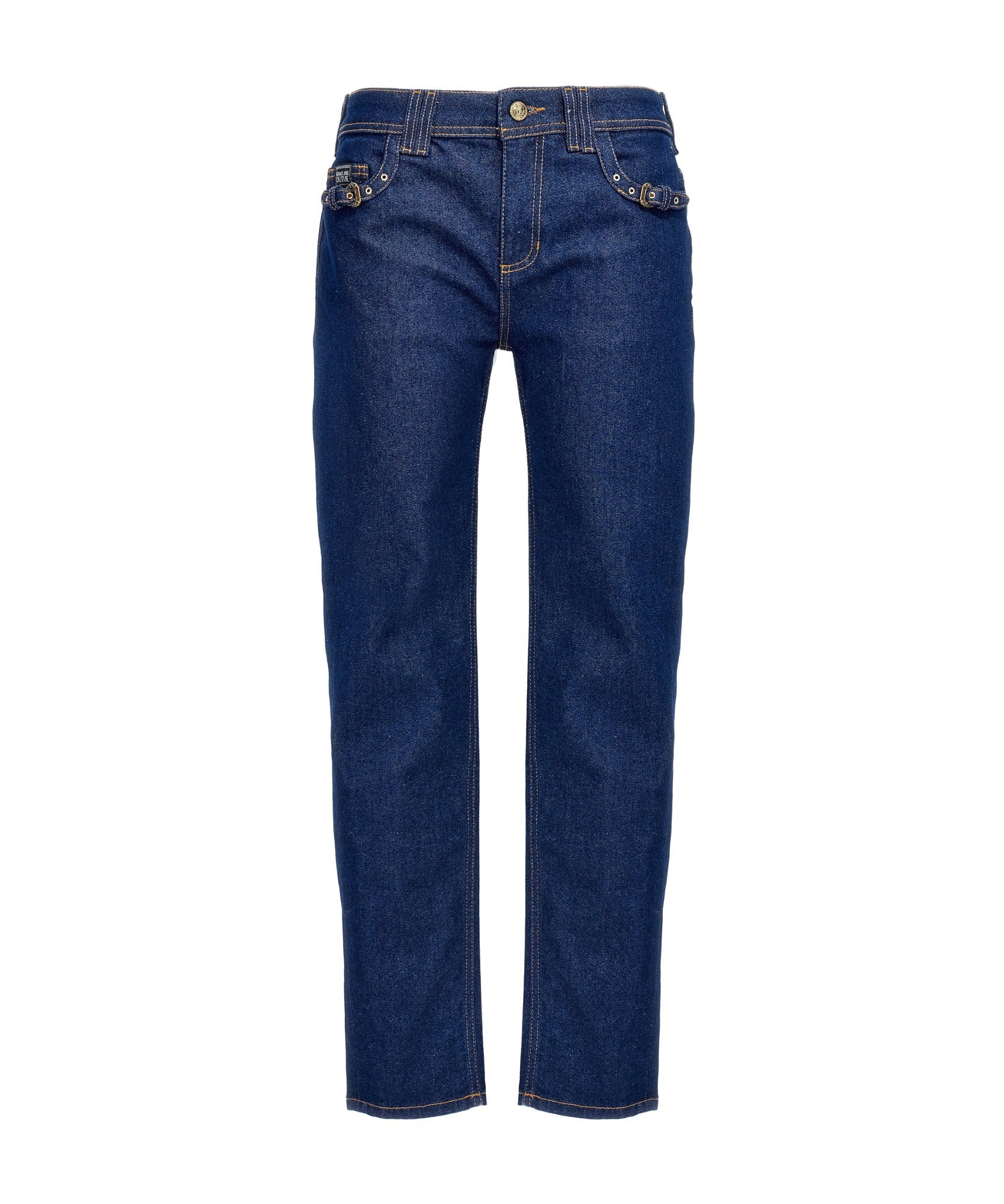 Shop Versace Jeans Couture Judy Classic Fit Jeans In Blue