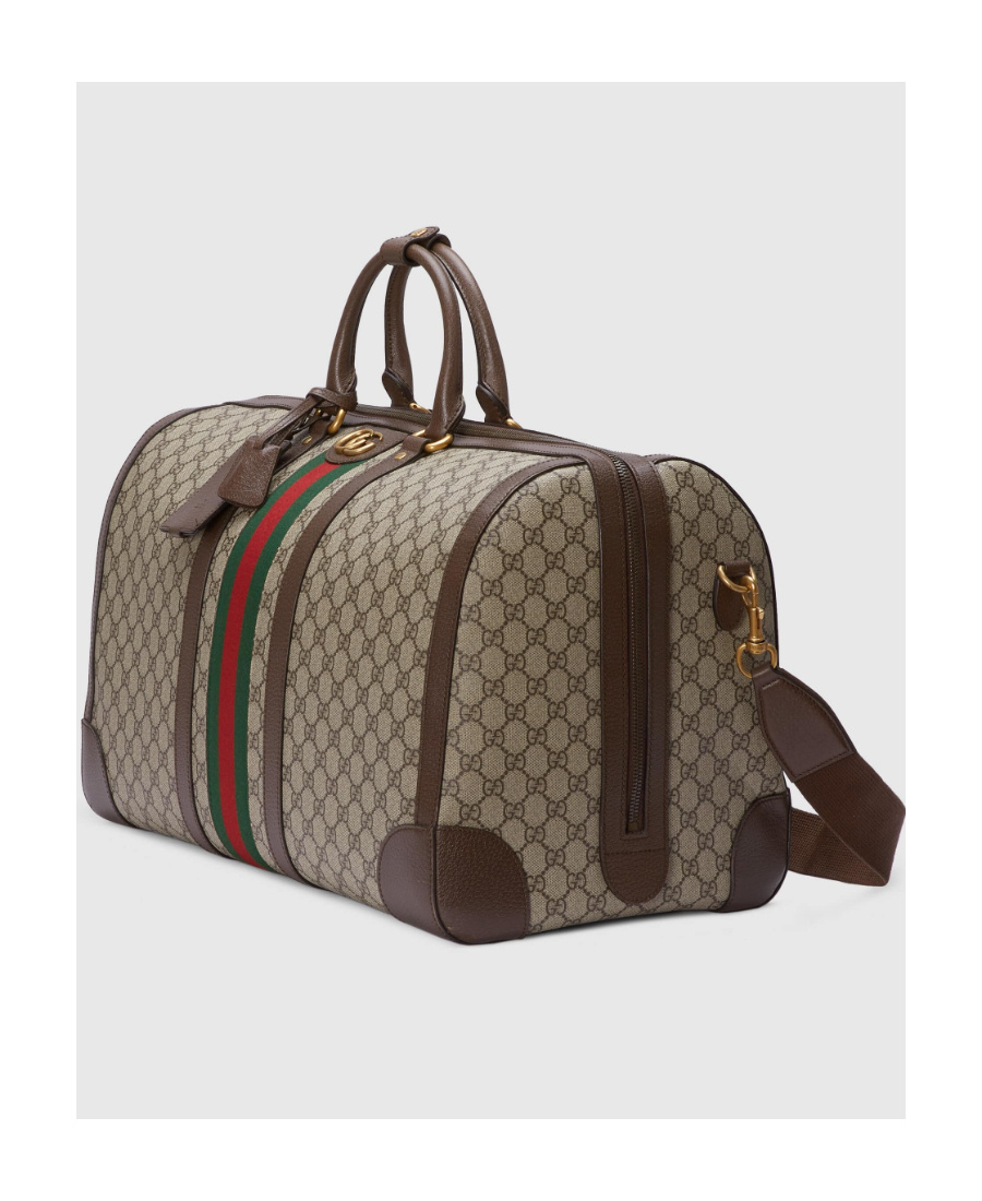 Gucci Savoy Large Duffle Bag In Gray