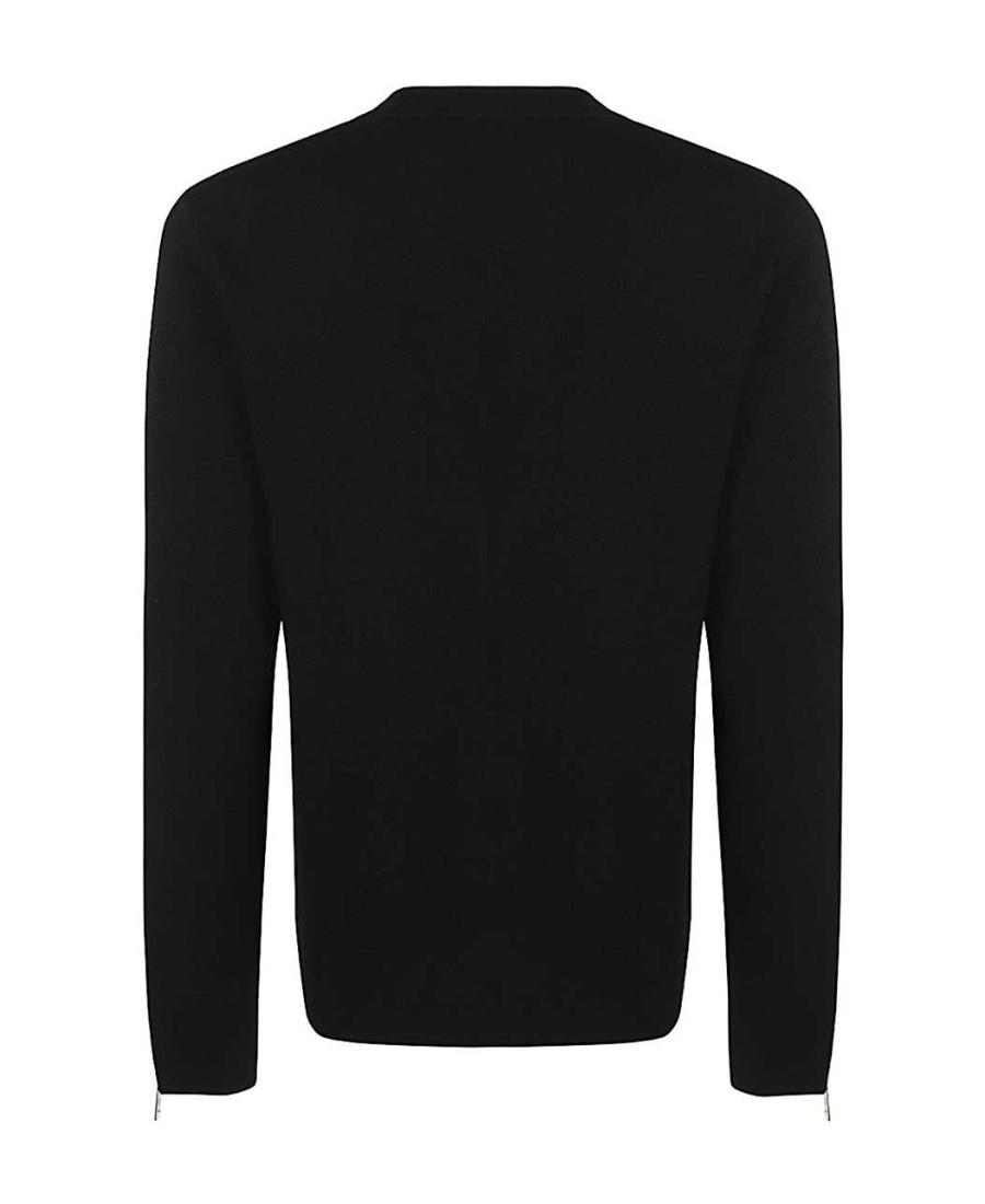 Givenchy Crew-neck Wool Sweater In Black