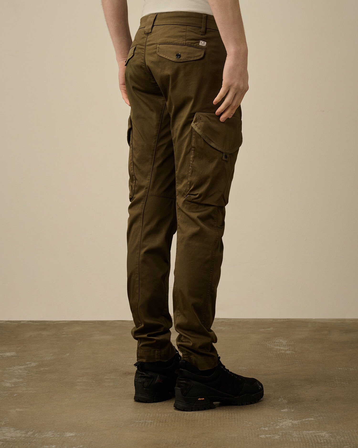 C.p. Company Belt Loop Track Pants In Green