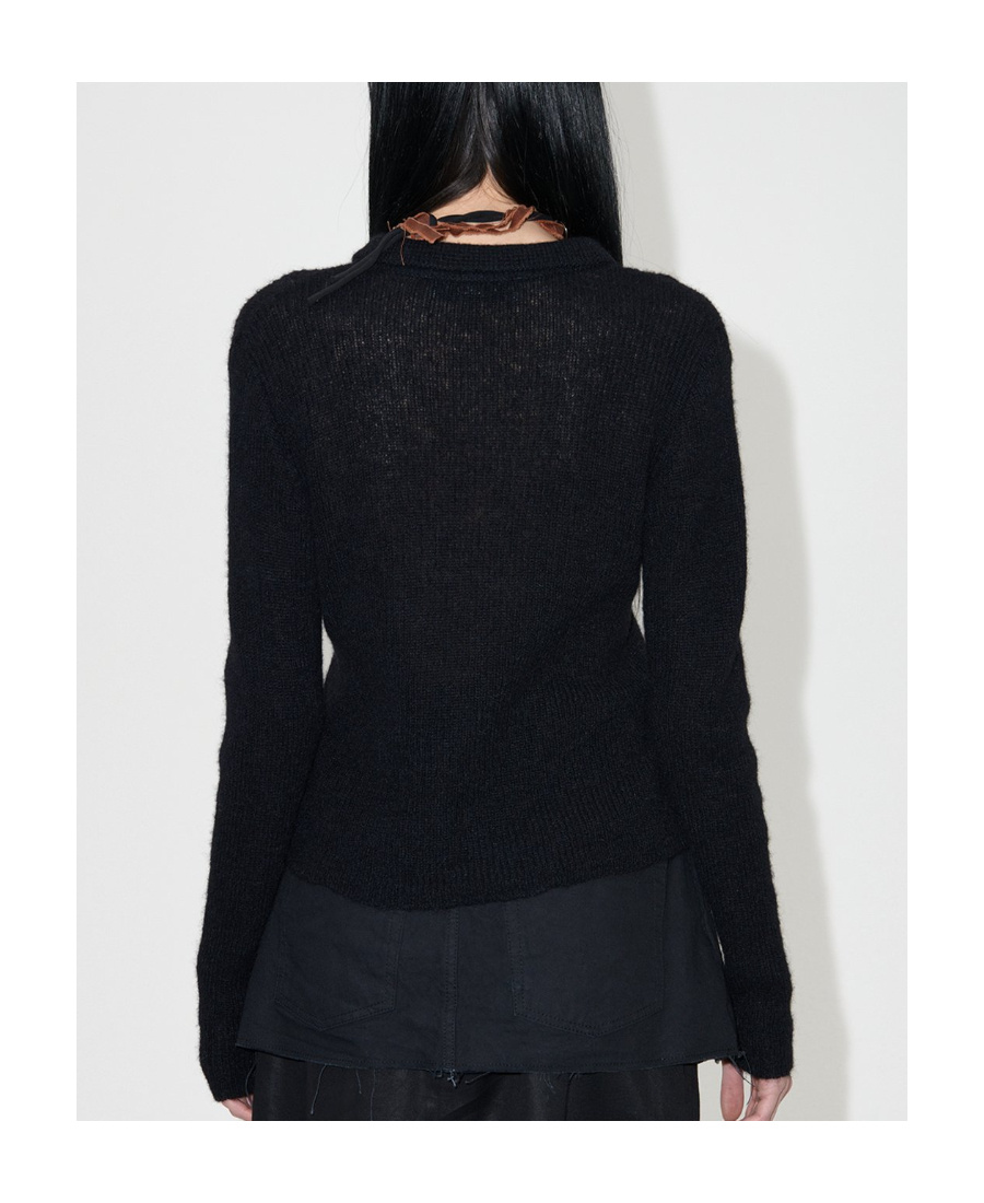 Our Legacy Mazzy Ribbed-knit Cardigan In Black
