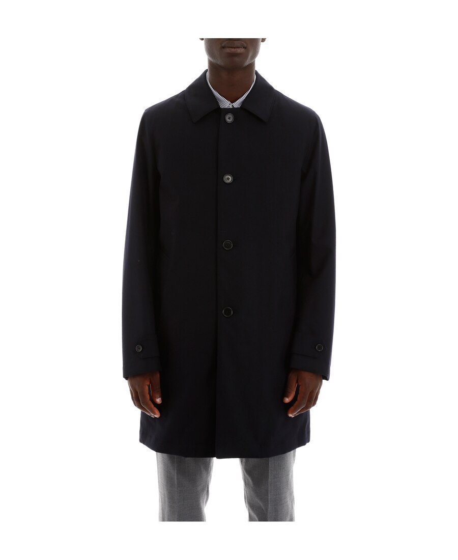 Aspesi Vodka Waterproof Trench Coat In Black