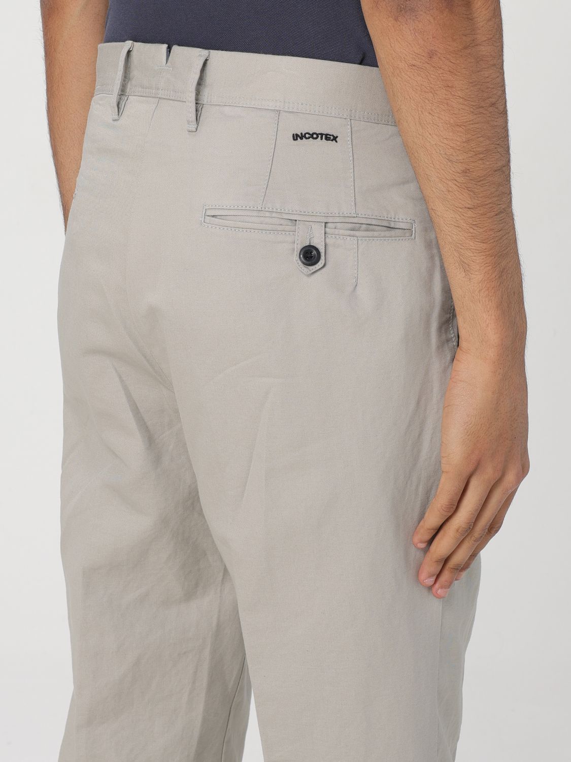 Incotex Straight Leg Trousers In Gray
