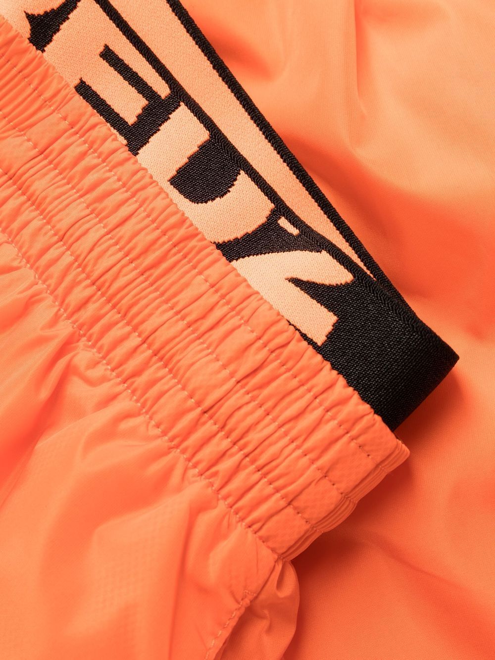 Dsquared2 Double Logo-waist Swim Shorts In Orange