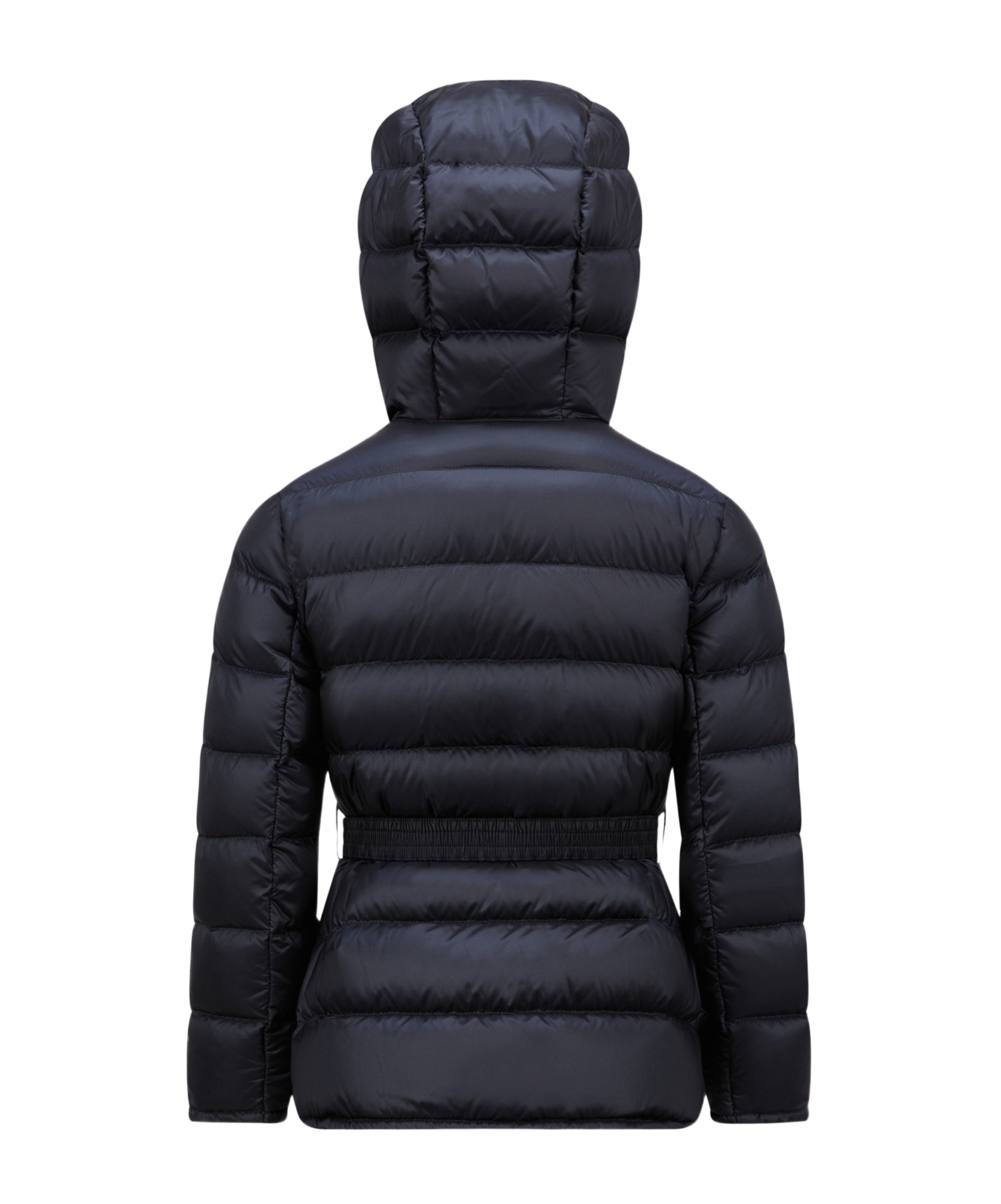 Moncler Hooded Down Jacket In Blue