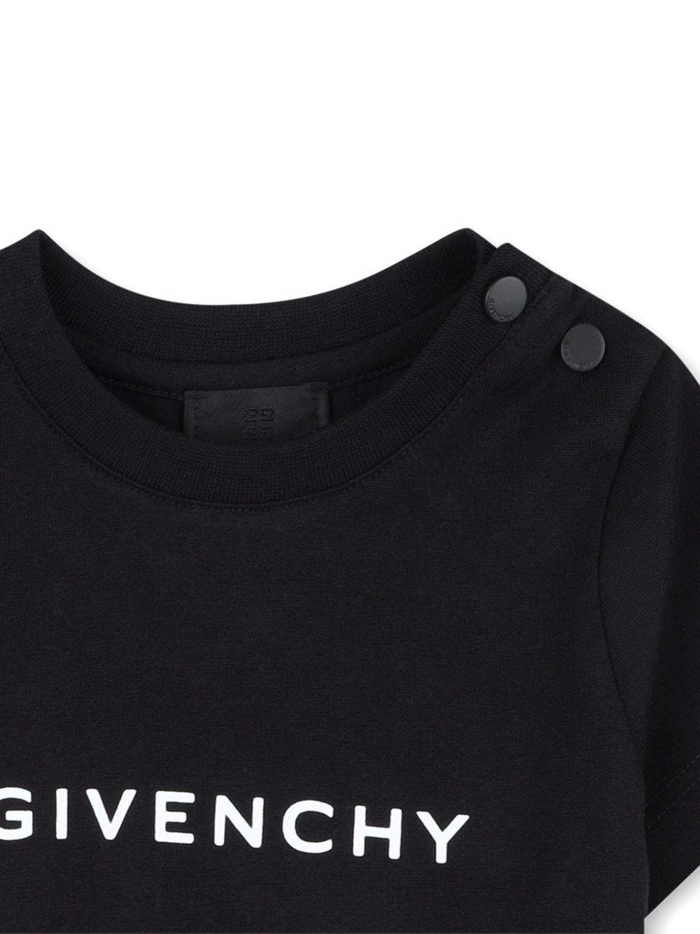 Givenchy Logo-print Short-sleeves T-shirt In Black