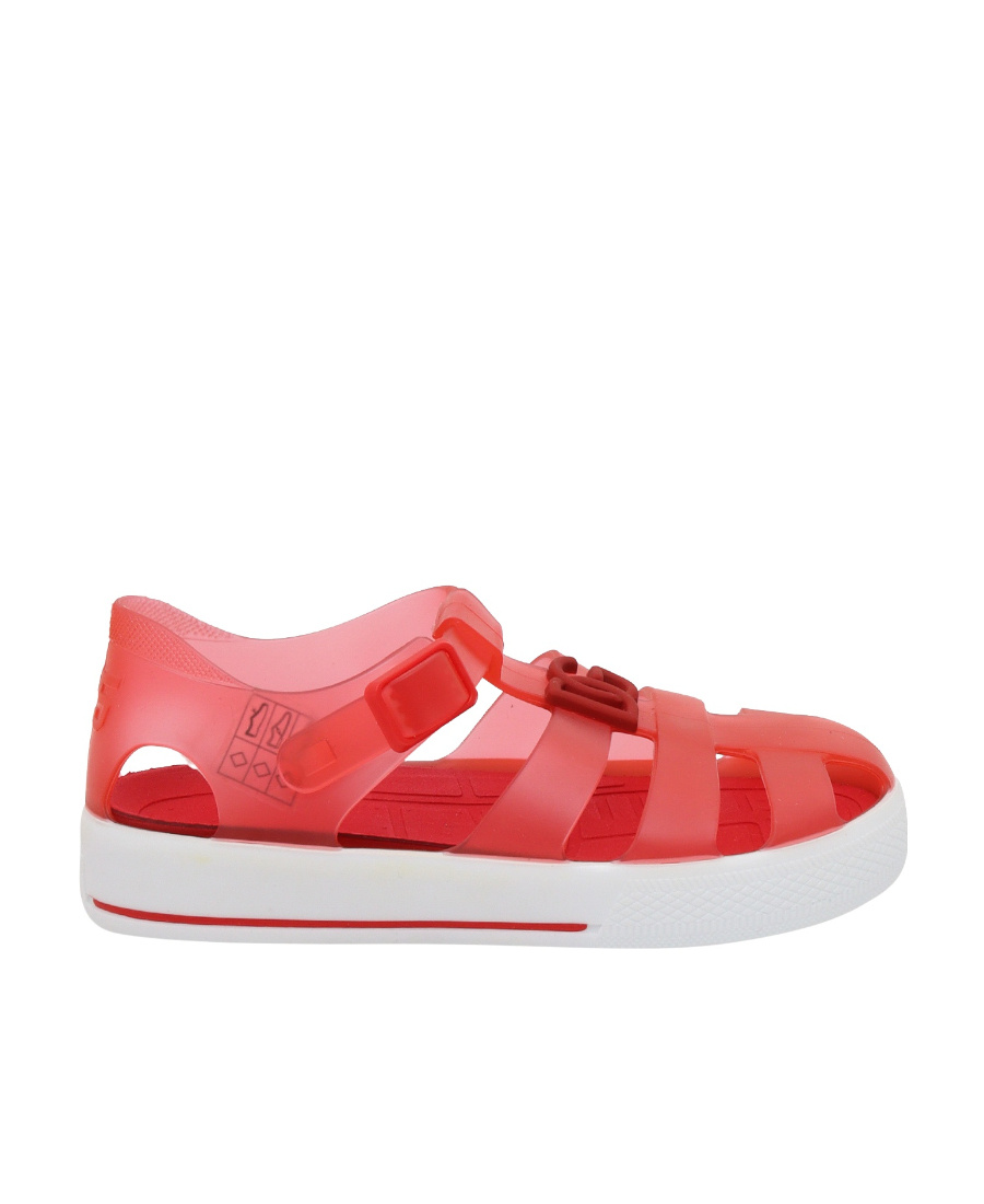 Dolce & Gabbana Red Sandals With Cage Tip In Red