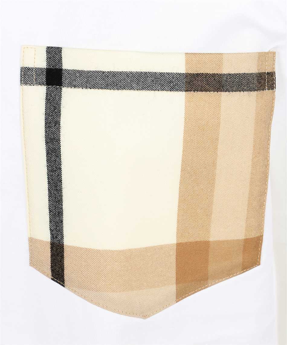 Burberry Check Patch Pocket T-shirt In Nude