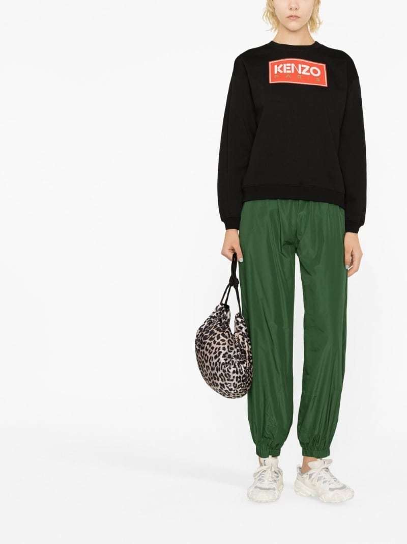 Kenzo Paris Cotton Crew-neck Sweatshirt In Black