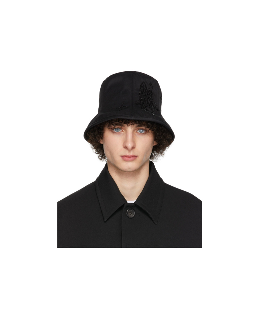 We11 Done Logo Fisherman's Hat In Black