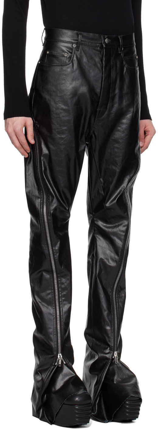 Rick Owens Black Bolan Banana Jeans In Black