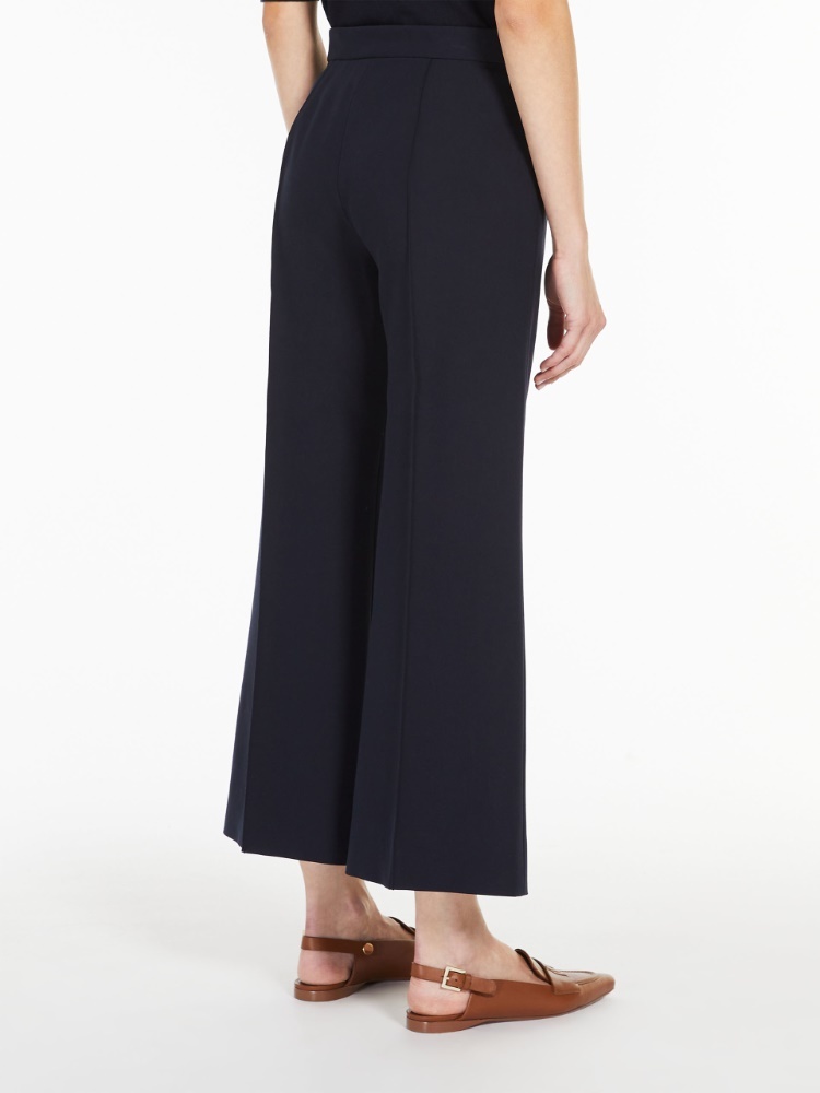 Max Mara Totem Straight Leg Casual Pants In Black