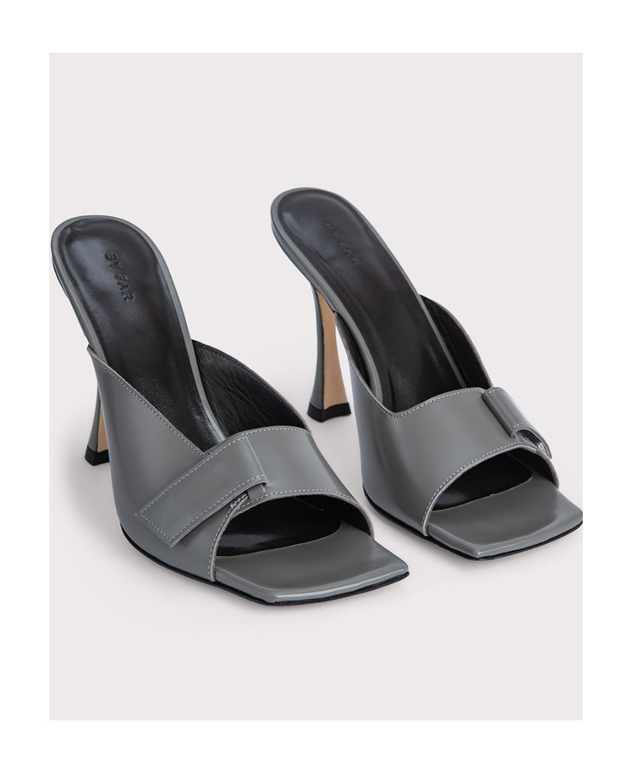 By Far Olivia Mules In Gray