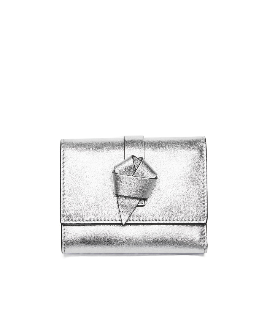 Acne Studios Musubi Folding Wallet In Gray
