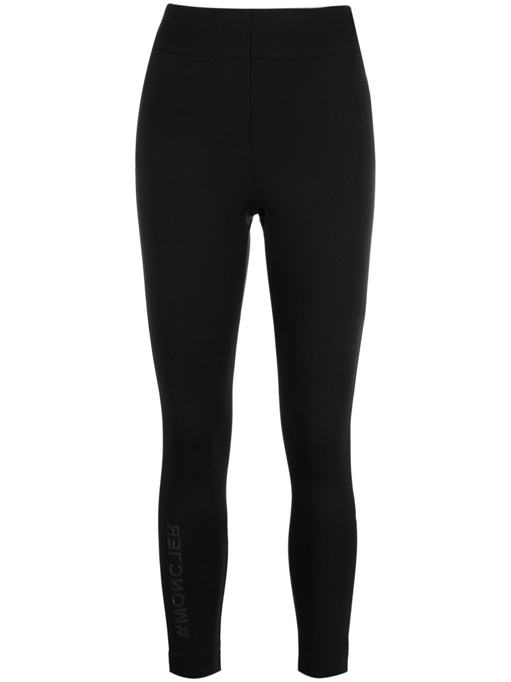 Moncler Technical Jersey Leggings In Black