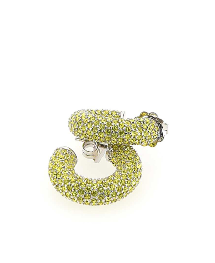 ピアス AMINA MUADDI Embellished l mini Cameron earrings Amina Muaddi Embellished Metal Mini Cameron Earrings In