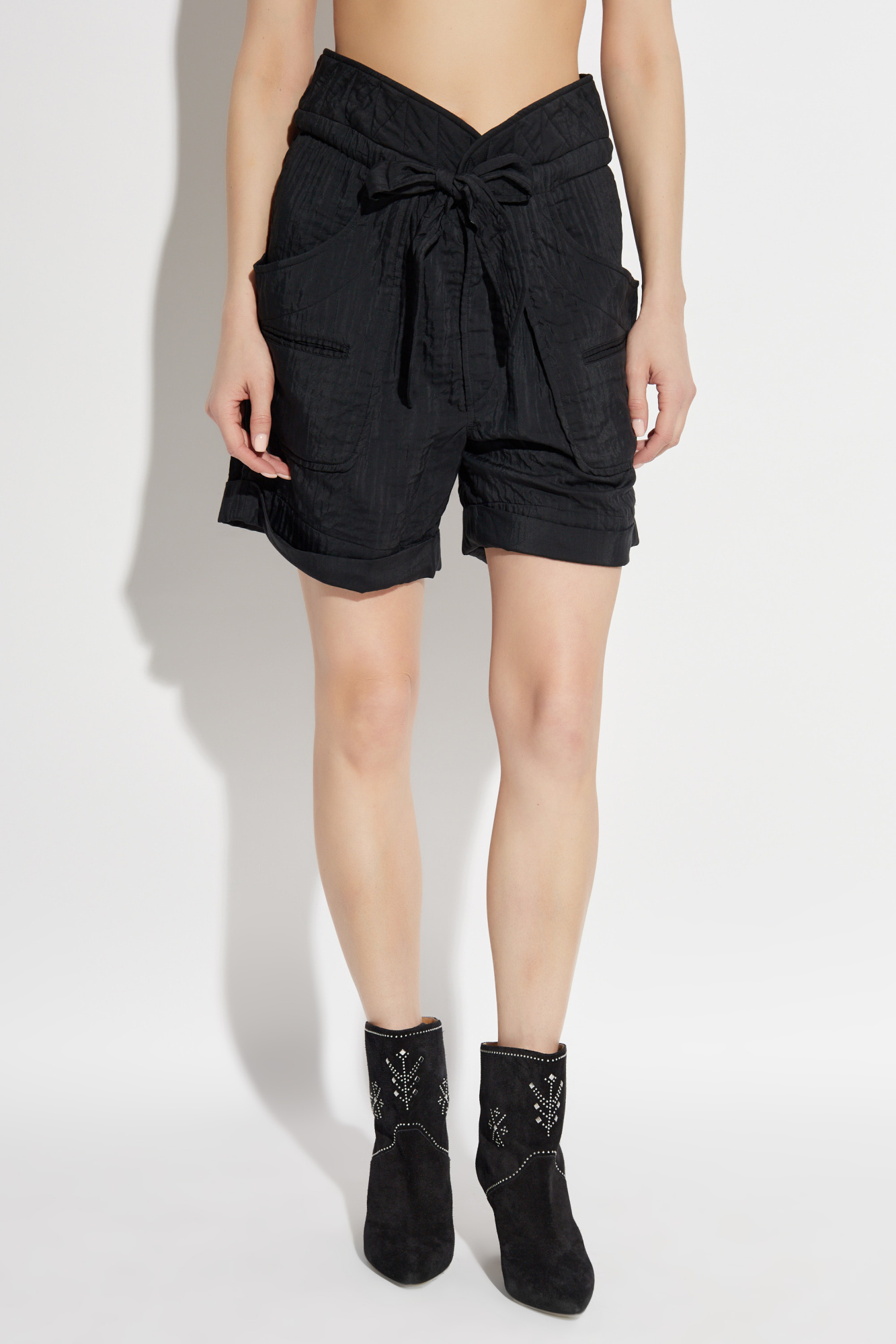 Isabel Marant Étoile Drawstring Shorts In Black
