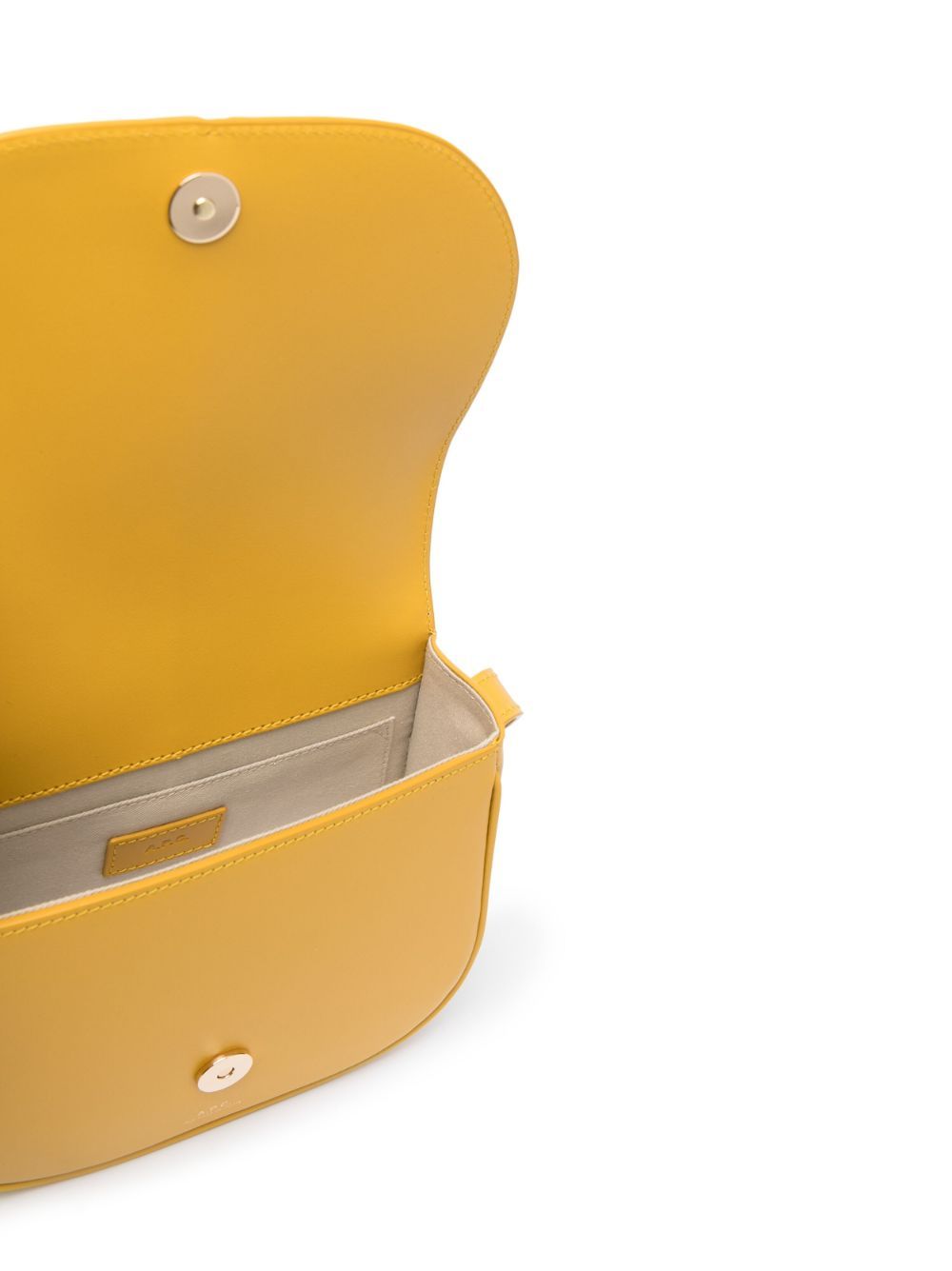 Apc Betty Logo-lettering Shoulder Bag In Yellow