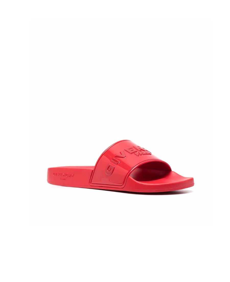 GIVENCHY LOGO-EMBOSSED SLIDES