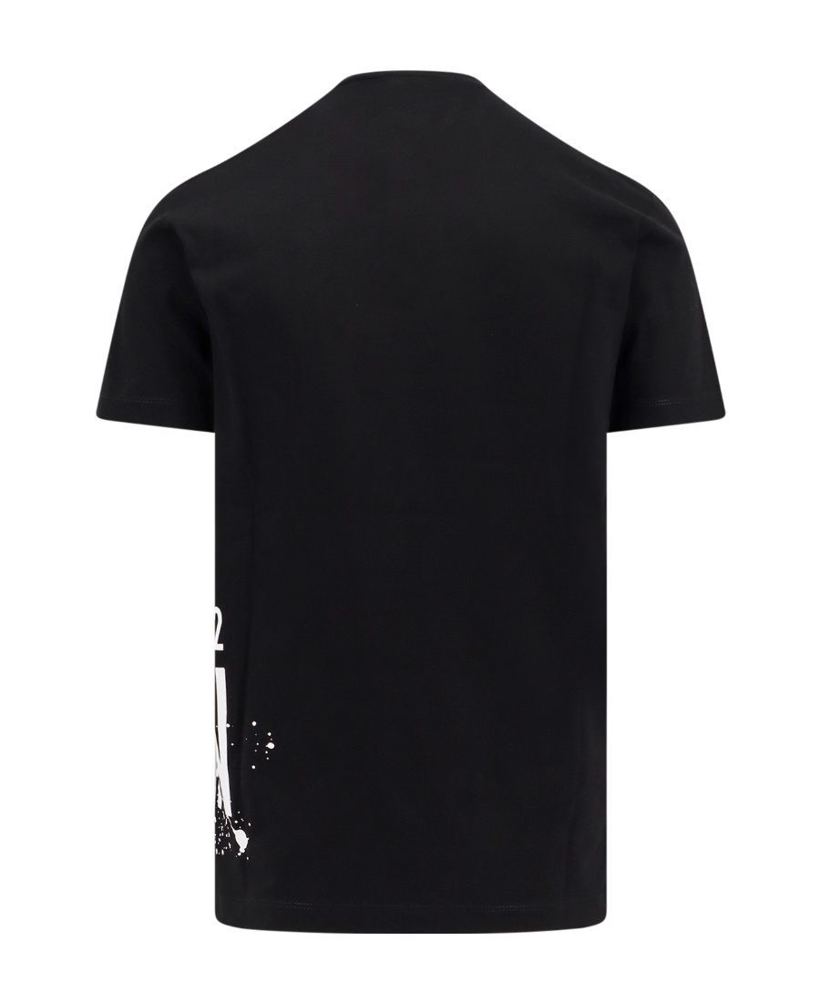 Dsquared2 Icon Man T-shirt Black Size L Cotton In Black