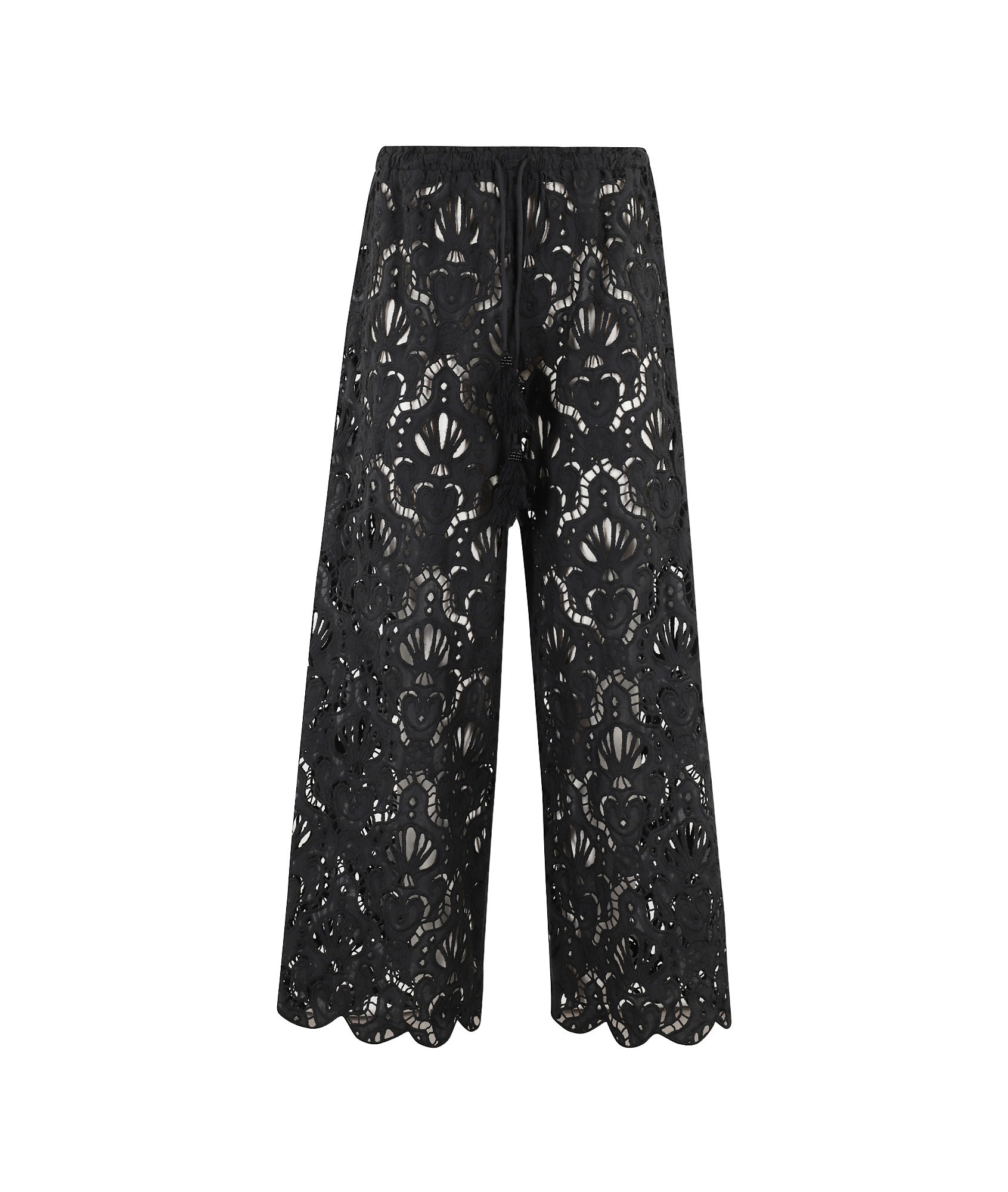 Farm Rio Seashell Lace-detail Trousers