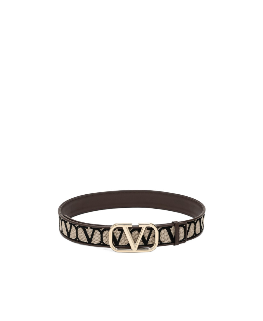 Shop Valentino Toile Iconographe Buckle Belt In Multicolor