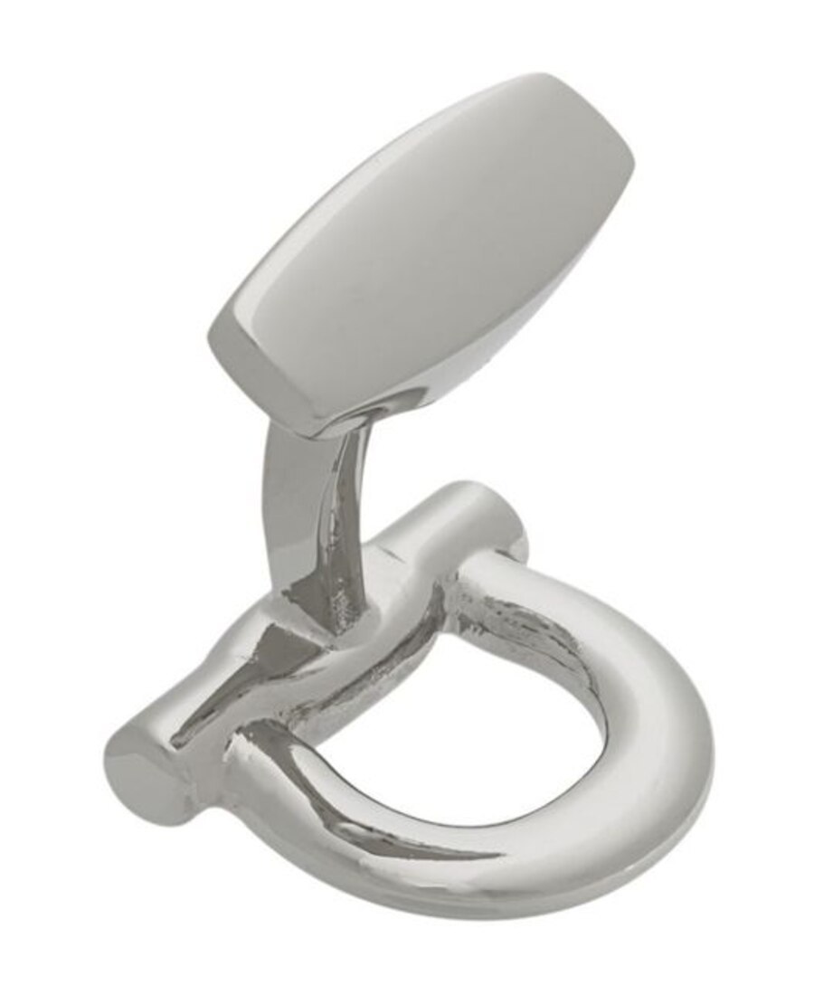 Ferragamo Gancio Cufflinks In Gray