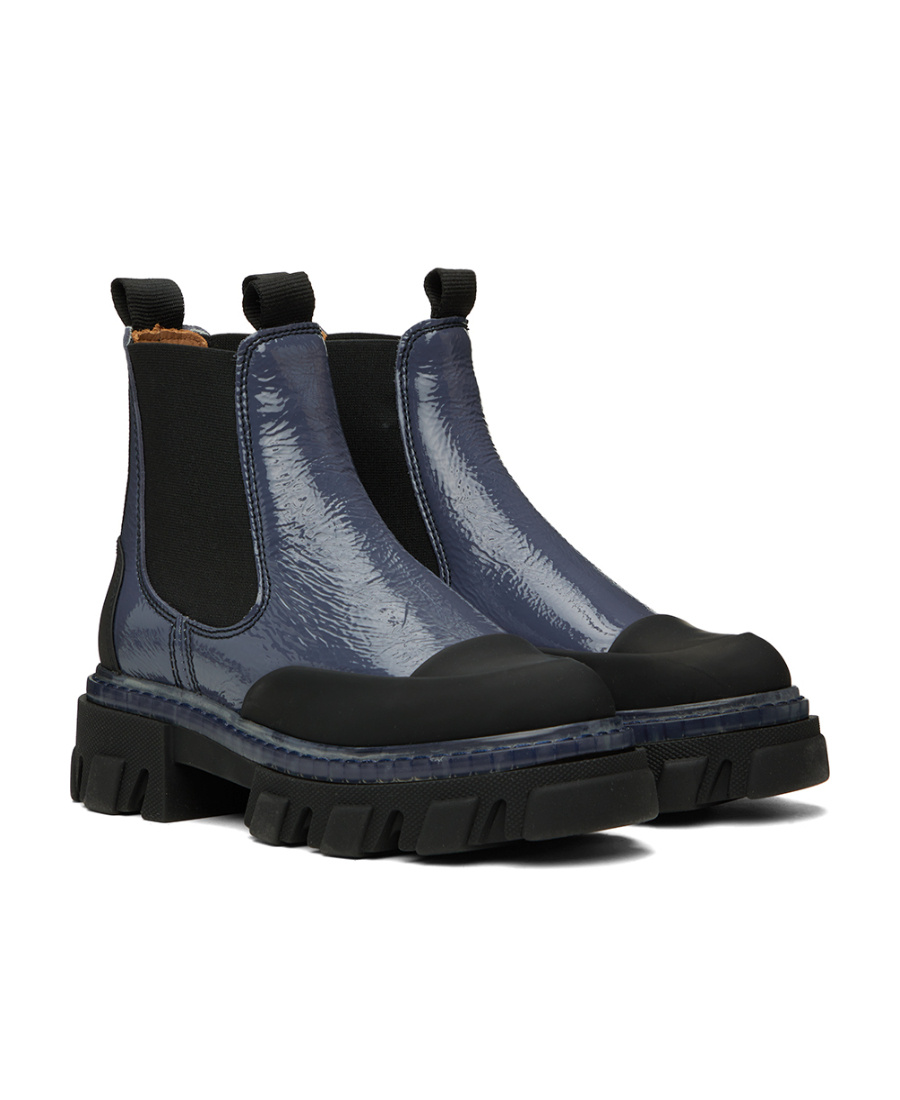 Ganni Low-end Chelsea Boots In Black