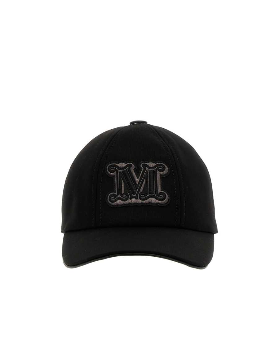 Max Mara 'curved Brim Six-panel Cap For Ventilation' In Black