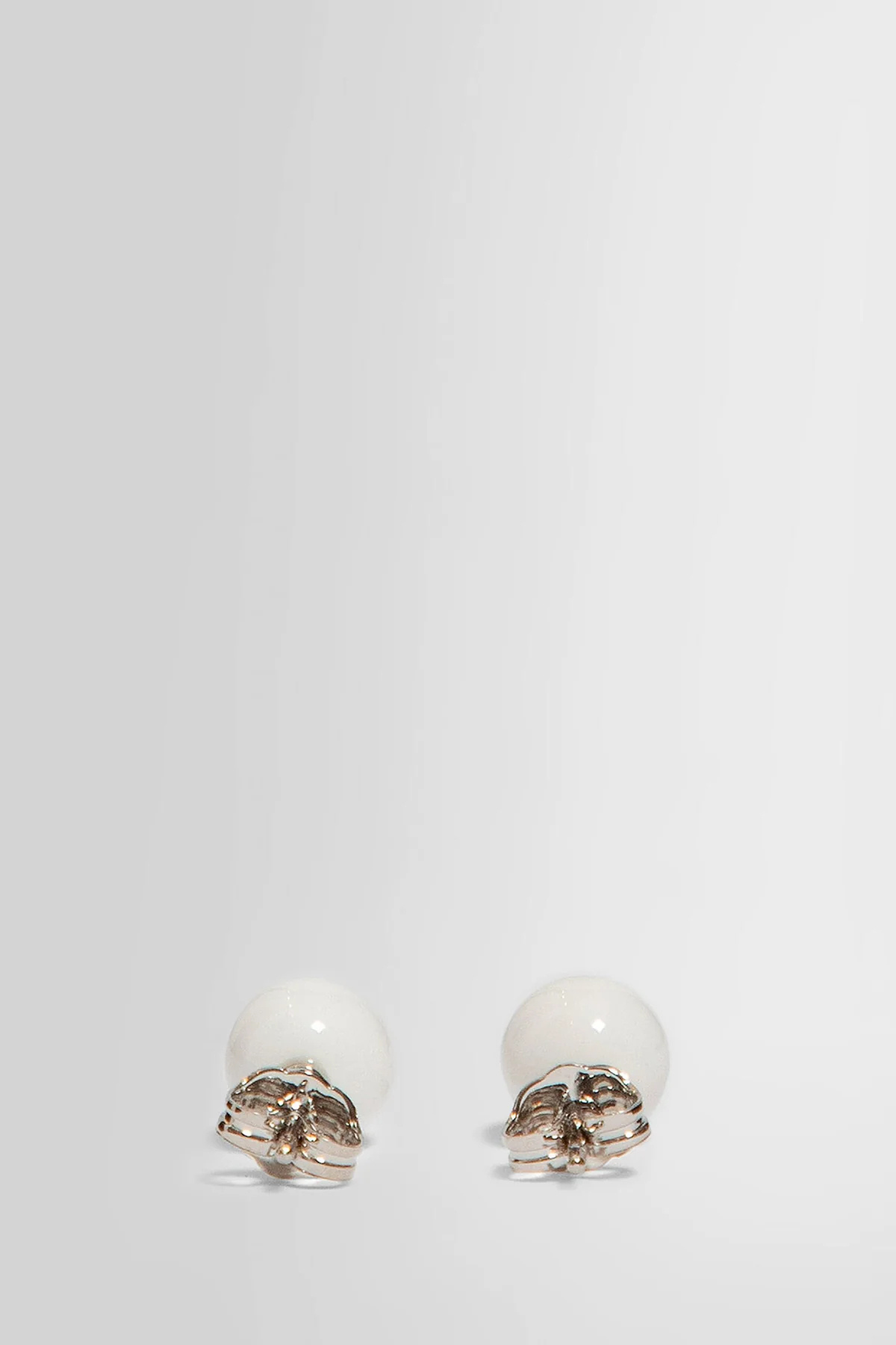 Dries Van Noten Earnail Earrings In White